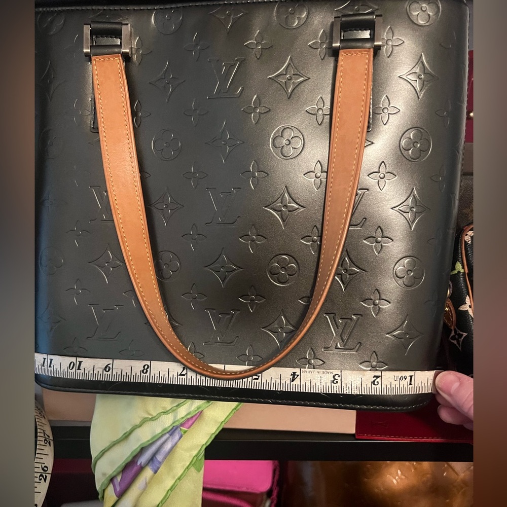 Authentic Louis Vuitton Matte Black Houston Monigram Handbag with dustbag! - Picture 11 of 12